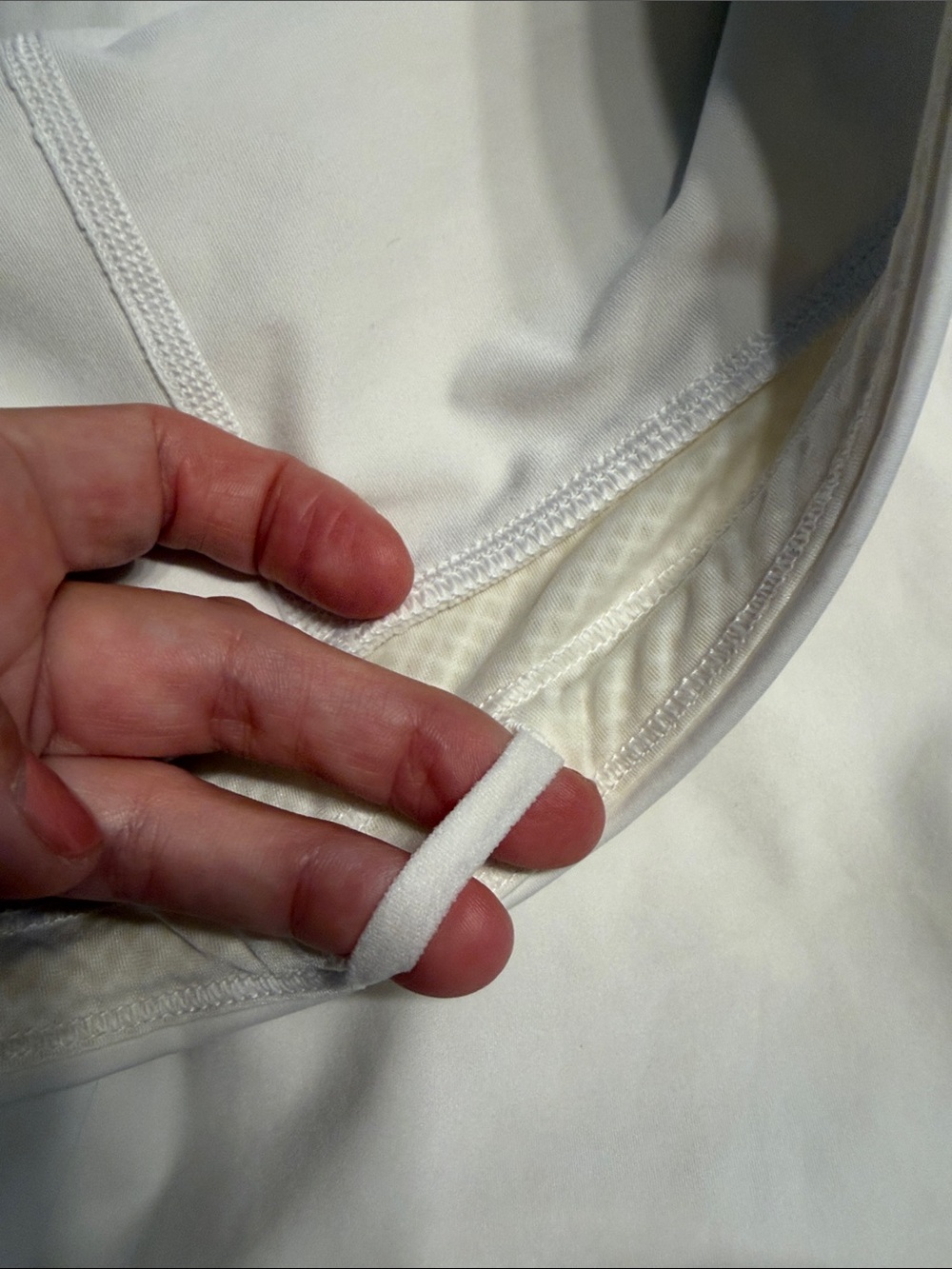 Athleta White Circle Skirt with Built-In Shorts - Picture 3 of 8